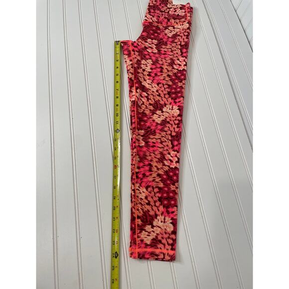 NWT Aerie Offline Real Me Xtra 7/8 Hold Up Leggings In Red Floral Sports Size S - Picture 4 of 5